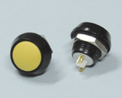 Painike 1xOFF-(ON) 2A 36Vdc keltainen