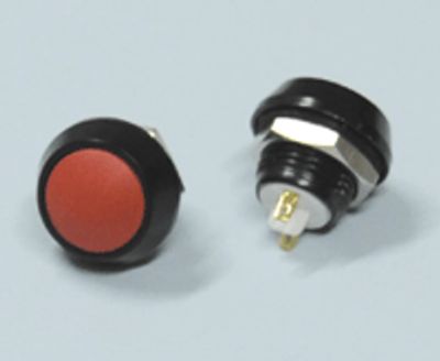 Painike 1xOFF-(ON) 2A 36Vdc punainen