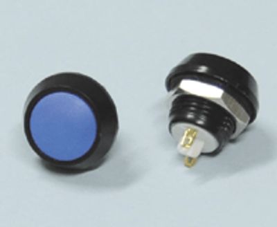 Painike 1xOFF-(ON) 2A 36Vdc sininen