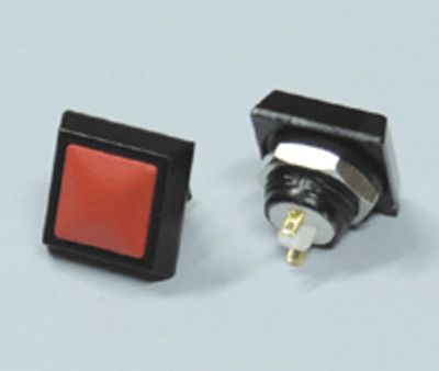 Painike 1xOFF-(ON) 2A 36Vdc punainen