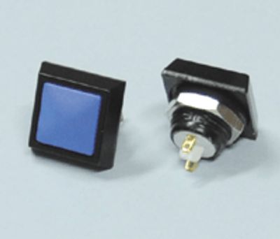 Painike 1xOFF-(ON) 2A 36Vdc sininen