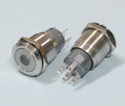 Painokytkin LED-merkkivalolla 1xON-ON 0,5A 220Vac IP67 vihreä/24Vdc