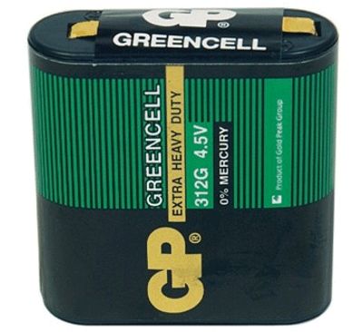 Sinkkikloridiparisto 4,5V 3R12