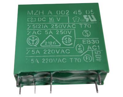 Piirikorttirele 2 vaihtokosketinta 16Vdc 5A