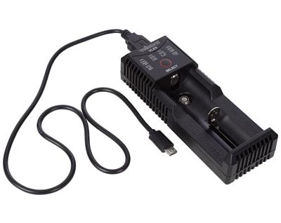 Latauslaite 3,6-3,7V Li-Ion-akuille (10440-26650) / 1,2V NiCD/NiMh