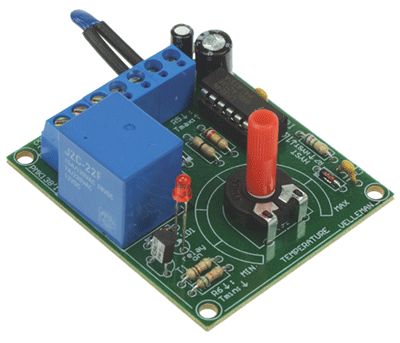 Säädettävä termostaatti +5...+30°C 12Vdc *