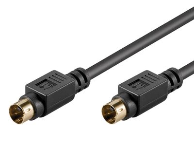 S-videoliitäntäkaapeli musta 2m