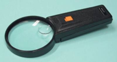 Suurennuslasi valolla 3x/10x musta