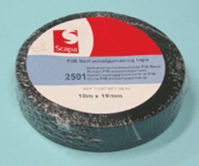 Vulkanoituva teippi 19mm musta 10m