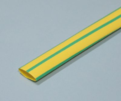 Kutistemuovi 12,7mm keltavihreä 1m