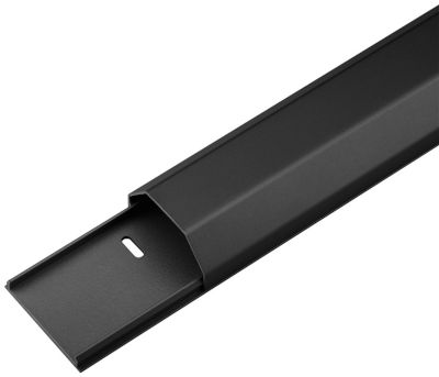 Kaapelikanava alumiini 50x26mm musta 1,1m