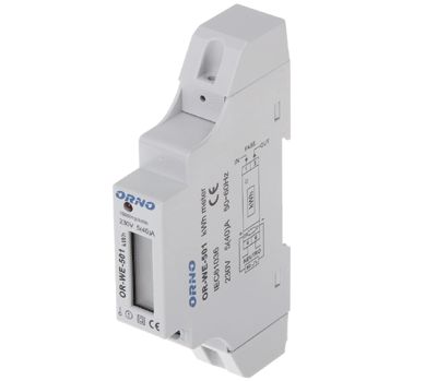 Energiankulutusmittari DIN-kiskoon 1-vaihe 5A/40A 230Vac