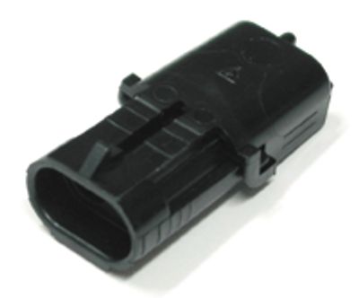 Liitinrunko WeatherPack-sarja uroskoskettimille 2-nap.