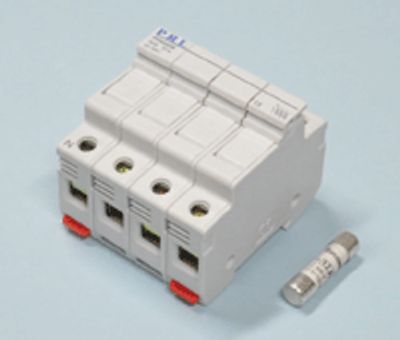 Sulakepesä DIN-kiskoon 4-osainen 10,3x38mm 32A