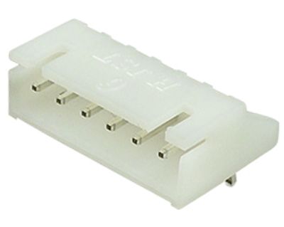 Runkoliitin piirilevylle kulma XH-sarja 6-nap. uros (A2501WR-6P1 / S6B-XH-A)