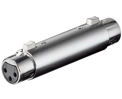 Liitinadapteri 3-nap. XLR-naaras/3-nap. XLR-naaras