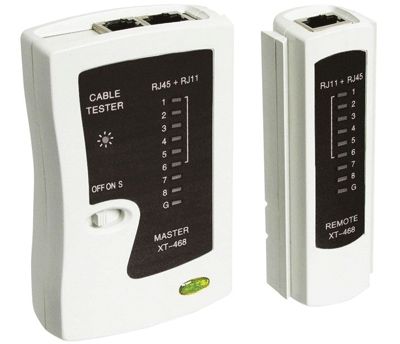 Kaapelitesteri paikallisverkkokaapeleille RJ11/RJ12/RJ45