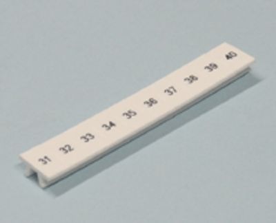 Merkintäliuska 6,2mm riviliittimille 31-40