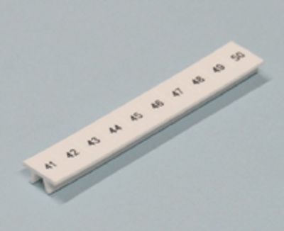 Merkintäliuska 6,2mm riviliittimille 41-50